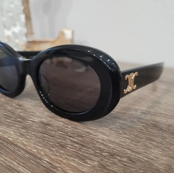 CELINE TRIOMPHE OVAL SUNGLASSES - Picture 10 of 12